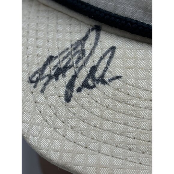 Vintage PGA Tour Hat Signed Golf Baseball Cap White USA Made Ram Golf Cord - Picture 4 of 11